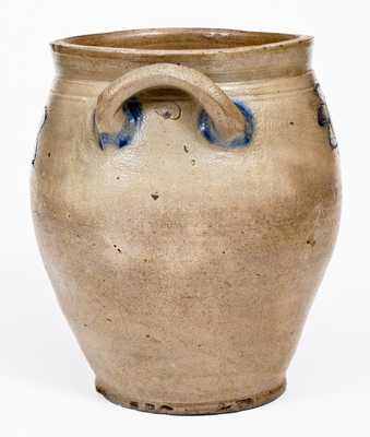 Fine Crolius Stoneware Jar with Impressed Decoration, Manhattan, circa 1800