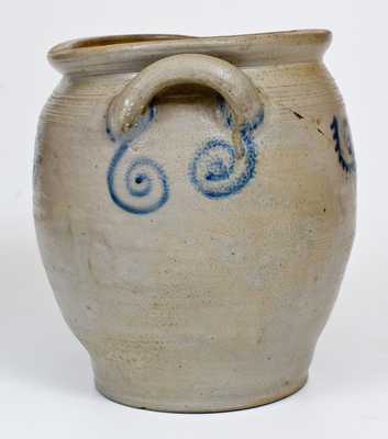 Abraham Mead, Greenwich, CT, c1790 Loop-Handled Stoneware Jar