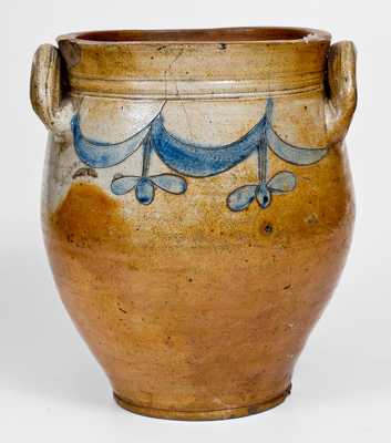 Stoneware Jar with Incised Swag Decoration, Manhattan, circa 1810