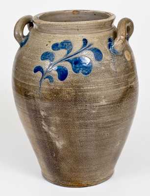 3 Gal. Manhattan Stoneware Jar with Incised Decoration, circa 1800