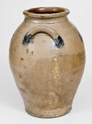 Ovoid Stoneware Jar with Impressed Decoration, Old Bridge, NJ