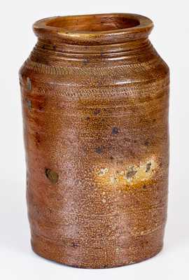 Rare 1/2 Gal. Stoneware Jar MADE BY J. LETTS, Joshua Letts, South Amboy, NJ