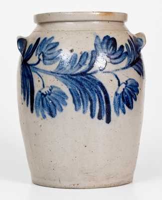 1 Gal. Stoneware Jar with Floral Decoration, Baltimore, circa 1850