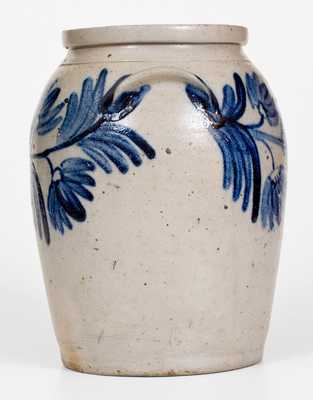 1 Gal. Stoneware Jar with Floral Decoration, Baltimore, circa 1850