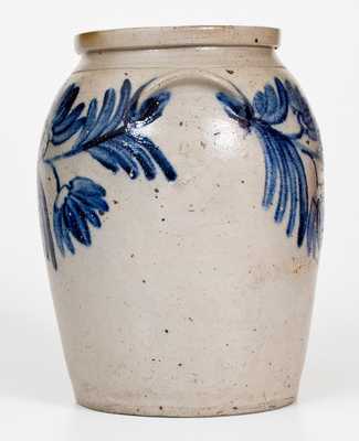 1 Gal. Stoneware Jar with Floral Decoration, Baltimore, circa 1850