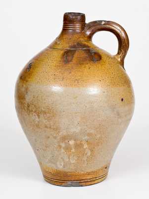 1 Gal. CHARLESTOWN, MA Stoneware Jug with Iron-Oxide Dip