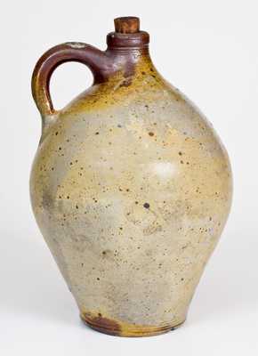 1 Gal. CHARLESTOWN, MA Stoneware Jug with Iron-Oxide Dip