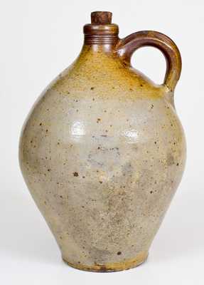 1 Gal. CHARLESTOWN, MA Stoneware Jug with Iron-Oxide Dip