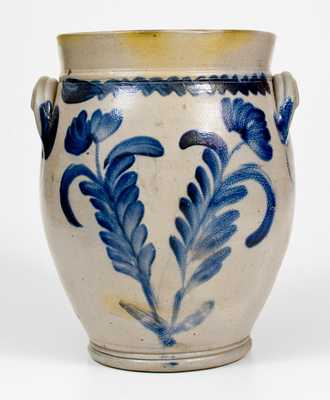 2 Gal. Stoneware Jar with Bold Floral Decoration att. Richard Remmey, Philadelphia, PA