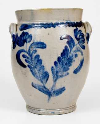 2 Gal. Stoneware Jar with Bold Floral Decoration att. Richard Remmey, Philadelphia, PA