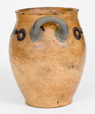 Att. Clarkson Crolius Stoneware Jar with Impressed Decoration, Manhattan, early 19th century