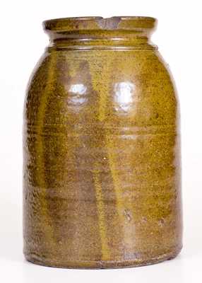 Very Rare W. C. ROBERTSON / Barbers Creek, P.O. Georgia Stoneware Jar