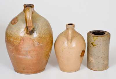 Lot of Three: Early Stoneware Vessels incl. B. P. TOLMAN / DORCHESTER, A. STATES