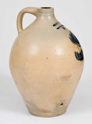 2 Gal. L. NORTON / BENNINGTON, VT Stoneware Jug with Floral Decoration