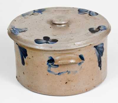 P. HERRMANN Baltimore Stoneware Butter Crock with Lid