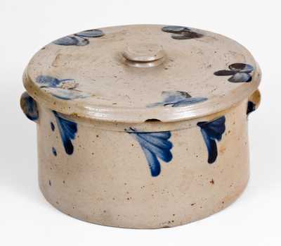 P. HERRMANN Baltimore Stoneware Butter Crock with Lid