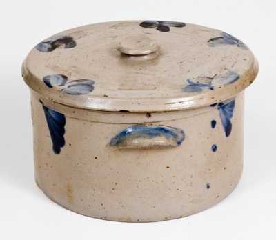 P. HERRMANN Baltimore Stoneware Butter Crock with Lid