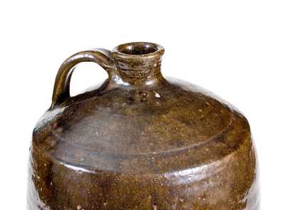 Lot of Two: Southern Alkaline-Glazed Stoneware Jug and Pitcher