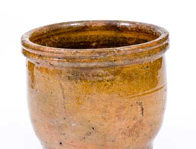 Lot of Three: Redware Articles incl. JOHN BELL / WAYNESBORO Signed Jar