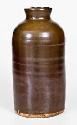Scarce FR. LEITZINGER / CLEARFIELD, PA Albany-Glazed Stoneware Canning Jar