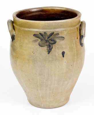 Rare ATHERTON & TRICE / ALBANY Stoneware Jar, circa 1820-1826