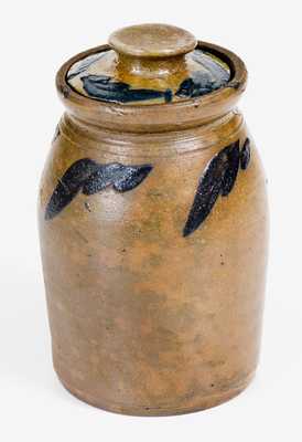 Extremely Rare Miniature Rockingham County, VA Lidded Stoneware Jar