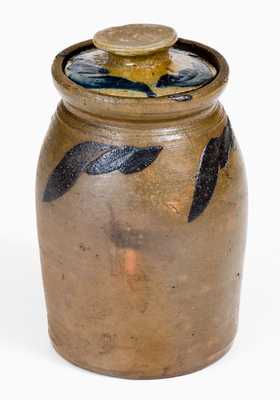 Extremely Rare Miniature Rockingham County, VA Lidded Stoneware Jar