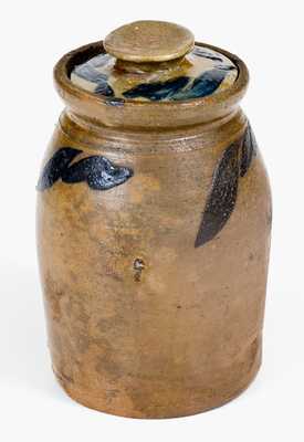 Extremely Rare Miniature Rockingham County, VA Lidded Stoneware Jar