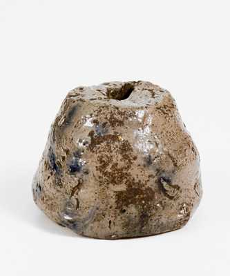Extremely Rare Western PA Stoneware Bank Made by a Child, c1875