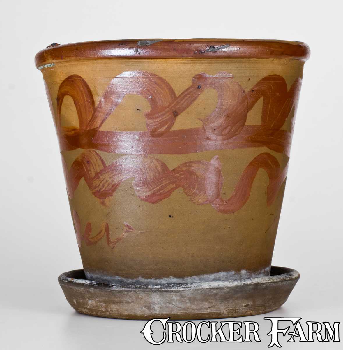 Jane Lew, WV Tanware Flowerpot