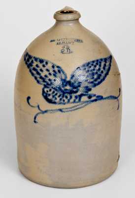 Stoneware Eagle Jug, Impressed 