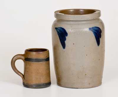Two Pieces of American Stoneware, second half 19th century
