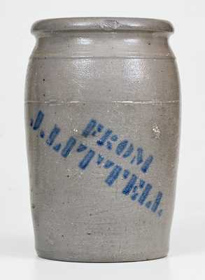 Scarce Half-Gallon FROM / J. LITTELL (Greensboro, PA) Stoneware Jar