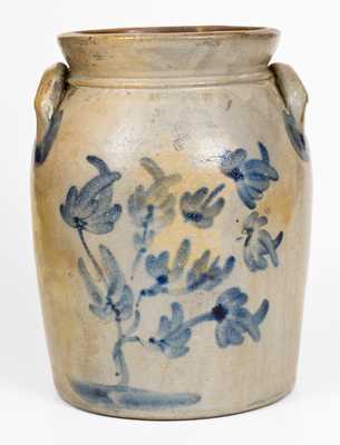 3 Gal. MCKENZIE & JACKSON / BEAVER, PA Stoneware Jar w/ Floral Decoration