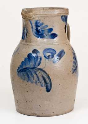 1 Gal. Baltimore Stoneware Pitcher with Floral Decoration, circa 1860
