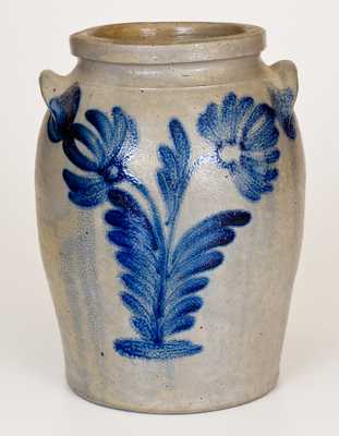 1 Gal. Stoneware Jar with Floral Decoration, Baltimore, circa 1840s