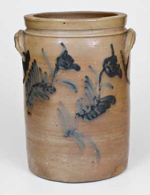 P. HERRMANN, Baltimore, MD Stoneware Jar with Floral Decoration