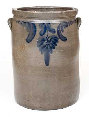 Rare S. H. SONNER / STRASBURG, VA Stoneware Jar with Floral Decoration