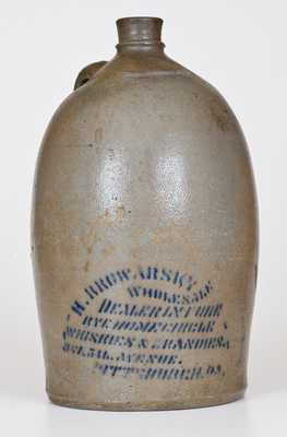 1 Gal. PITTSBURG Stoneware Advertising Jug