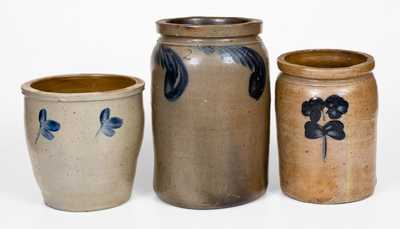 Lot of Three: Stoneware Jars, Baltimore and Richmond Origin