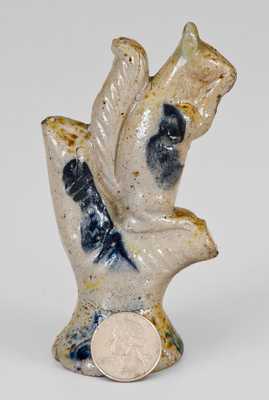 Extremely Rare Philadelphia Stoneware Figure of a Squirrel, probably Thomas Haig