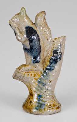 Extremely Rare Philadelphia Stoneware Figure of a Squirrel, probably Thomas Haig