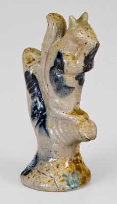 Extremely Rare Philadelphia Stoneware Figure of a Squirrel, probably Thomas Haig