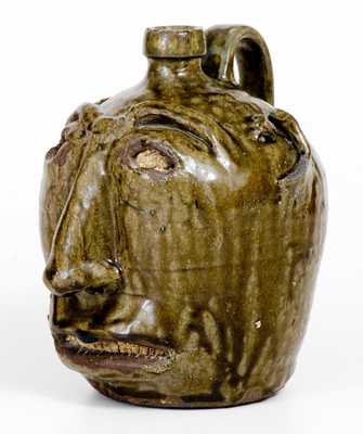 Exceptional Edgefield, South Carolina, Stoneware Face Jug