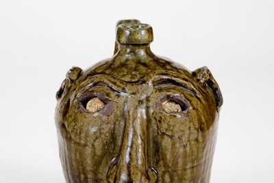Exceptional Edgefield, South Carolina, Stoneware Face Jug