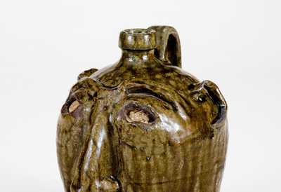 Exceptional Edgefield, South Carolina, Stoneware Face Jug