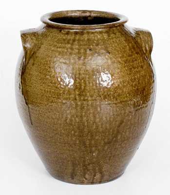 Exceptional 5 Gal. JCM Stoneware Jar, attrib. Daniel Seagle, Catawba Valley, NC, c1840