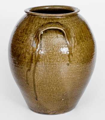 Exceptional 5 Gal. JCM Stoneware Jar, attrib. Daniel Seagle, Catawba Valley, NC, c1840