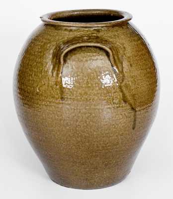 Exceptional 5 Gal. JCM Stoneware Jar, attrib. Daniel Seagle, Catawba Valley, NC, c1840