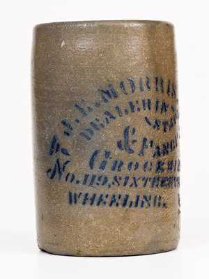Wheeling, WV Stoneware Advertising Canning Jar, Greensboro, PA origin, circa 1880